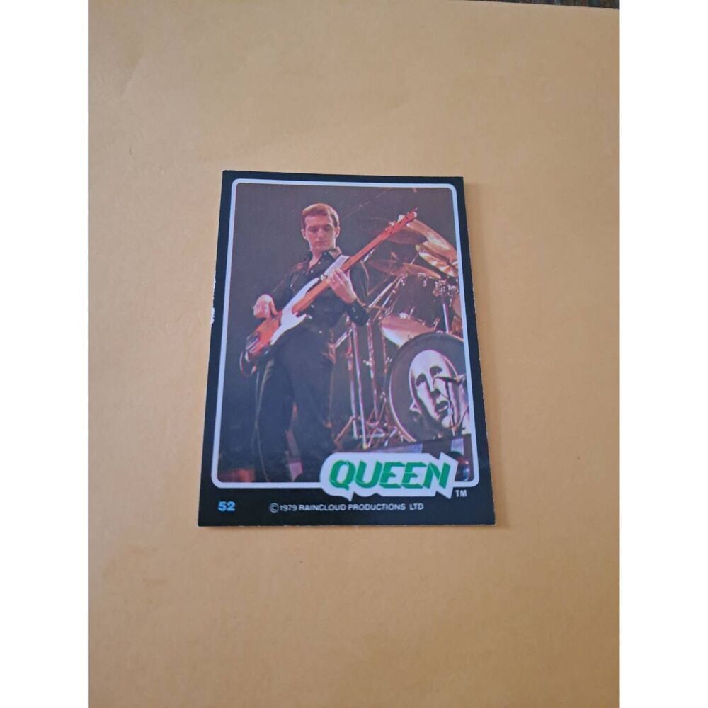Vintage 1979 Raincloud Productions Queen Trading Card #52 Rock Band Memorabilia